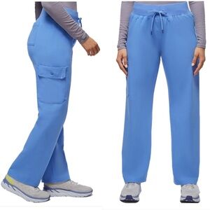 Jaanuu women’s 3X 4 pockets scrub pants J95165 in ceil blue NWT
